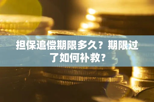 北京担保追偿期限多久？期限过了如何补救？
