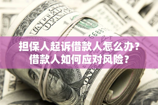 北京担保人起诉借款人怎么办？借款人如何应对风险？