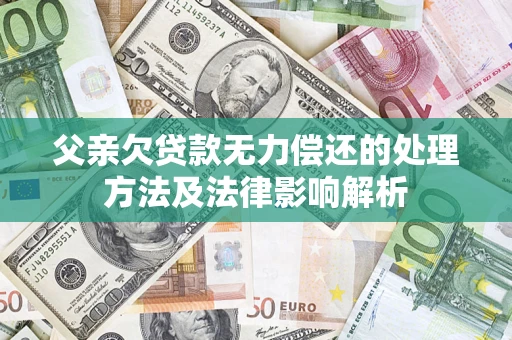 北京父亲欠贷款无力偿还的处理方法及法律影响解析