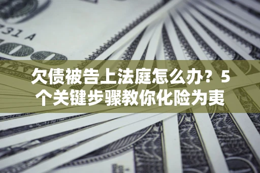 北京欠债被告上法庭怎么办？5个关键步骤教你化险为夷