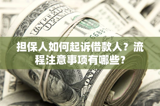 北京担保人如何起诉借款人？流程注意事项有哪些？