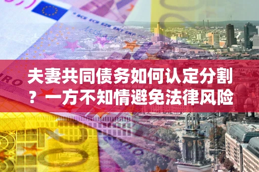 北京夫妻共同债务如何认定分割？一方不知情避免法律风险必看！